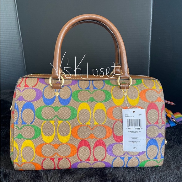 ❤️SOLD❤️Coach Rainbow Purse❤️ - Picture 3 of 9